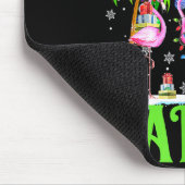 Deck The Palms Flamingo Trocal Christmas Lights Pa Mousepad (Ecke)