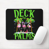 Deck The Palms Flamingo Trocal Christmas Lights Pa Mousepad (Mit Mouse)