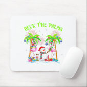 Deck The Palms Flamingo Trocal Weihnachtsbeleuchtu Mousepad (Mit Mouse)