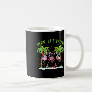 Deck the Palms Flamingo Tropical Christmas Lights Kaffeetasse