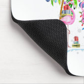 Deck the Palms Flamingo Tropical Christmas Lights Mousepad (Ecke)