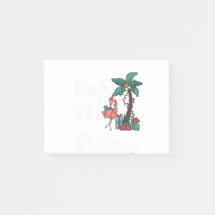 Deck the Palms Tropical Christmas Flamingo Xmas Post-it Klebezettel