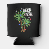 Deck The Palms Tropical Hawaii Christmas Palm Dosenkühler (Vorderseite)
