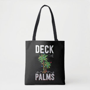 Deck The Palms Tropical Hawaii Christmas Palm Tasche