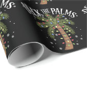 Deck the Palms Tropical Hawaii Weihnachtspalme Tre Geschenkpapier (Rolleneckpunkt)
