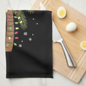 Deck the Palms Tropical Hawaii Weihnachtspalme Tre Geschirrtuch (Viertel Falte)