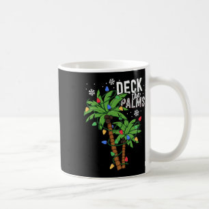 Deck the Palms Tropical Hawaii Weihnachtspalme Tre Kaffeetasse