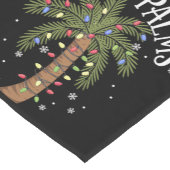 Deck the Palms Tropical Hawaii Weihnachtspalme Tre Kurzer Tischläufer (Ecke)