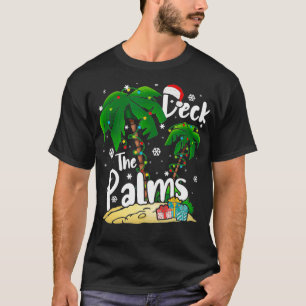 Deck the Palms Tropical Hawaii Weihnachtspalme Tre T-Shirt