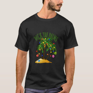 Deck the Palms Tropical Hawaii Weihnachtspalme Tre T-Shirt