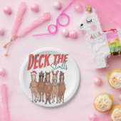 Deck the Stalls Funny Christmas Horvers Liebhaber Pappteller (Party)