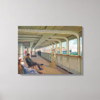 Deck View the Patricia, Hamburg-America Line