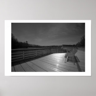 Deck-Wasserlandschaftsblick Poster