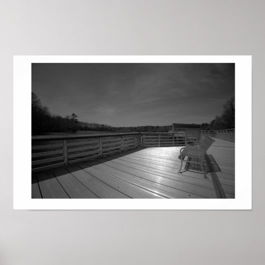 Deck-Wasserlandschaftsblick Poster (Vorne)