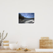 Deck-Wasserlandschaftsblick Poster (Küche)
