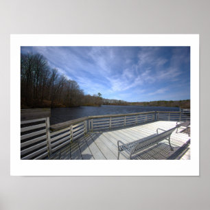 Deck-Wasserlandschaftsblick Poster