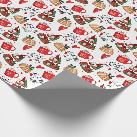 Deck Weihnachtswrapping Paper Geschenkpapier (Ecke)