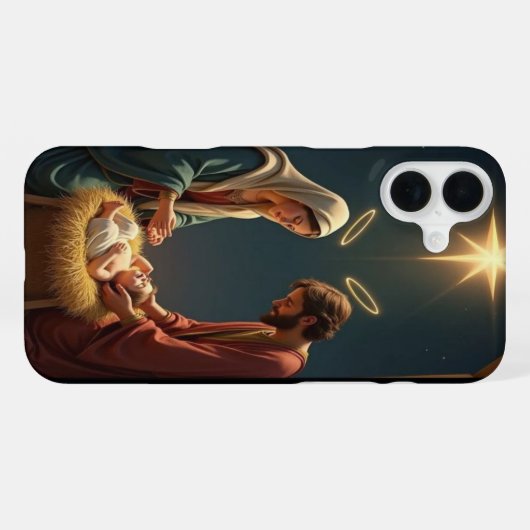 Deck Your Tech: Weihnachts-Hintergrundbild 2026 iPhone Hülle (Rückseite (Horizontal))