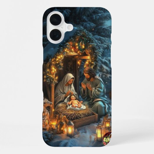 Deck Your Tech: Weihnachts-Hintergrundbild 2026 iPhone Hülle (Rückseite)