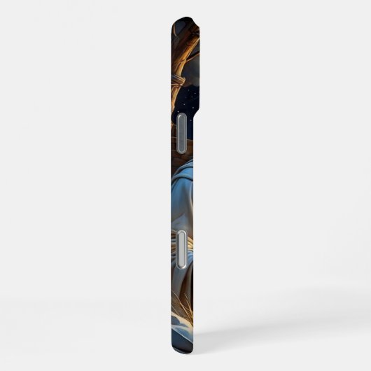 Deck Your Tech: Weihnachts-Hintergrundbild 2026 iPhone Hülle (Rechte Seite)