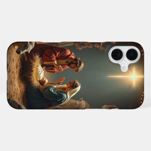 Deck Your Tech: Weihnachts-Hintergrundbild 2026 iPhone Hülle (Rückseite (Horizontal))