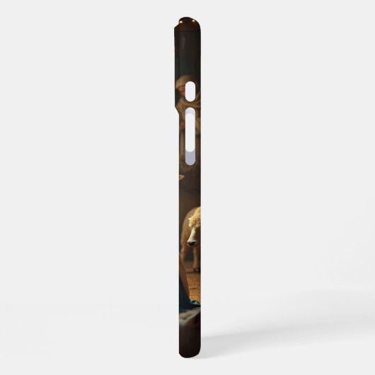 Deck Your Tech: Weihnachts-Hintergrundbild 2026 iPhone Hülle (Linke Seite)