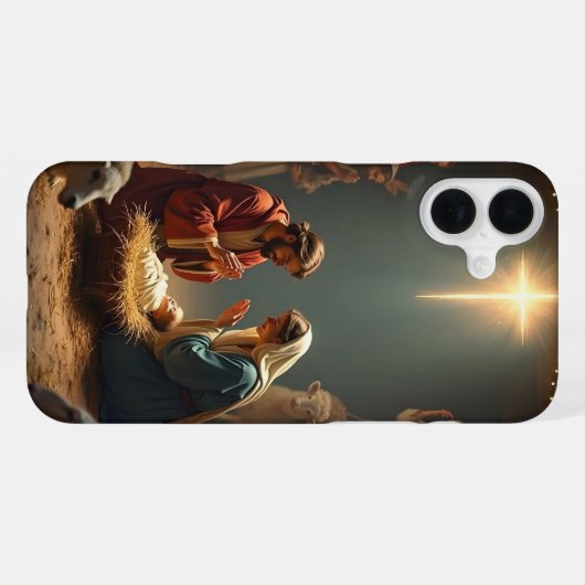 Deck Your Tech: Weihnachts-Hintergrundbild 2026 iPhone Hülle (Rückseite (Horizontal))