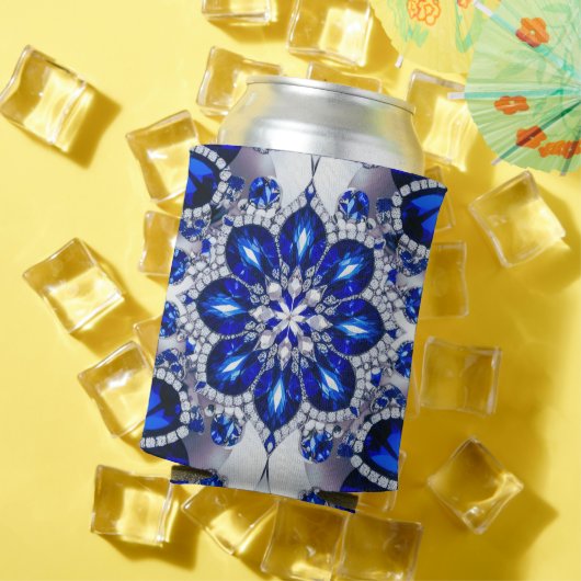 Deckbar mit blauweißem Farbdesign Dosenkühler (In Situ Sommer)