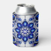 Deckbar mit blauweißem Farbdesign Dosenkühler (Kanne Vorderseite)