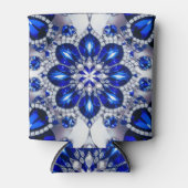 Deckbar mit blauweißem Farbdesign Dosenkühler (Vorderseite)