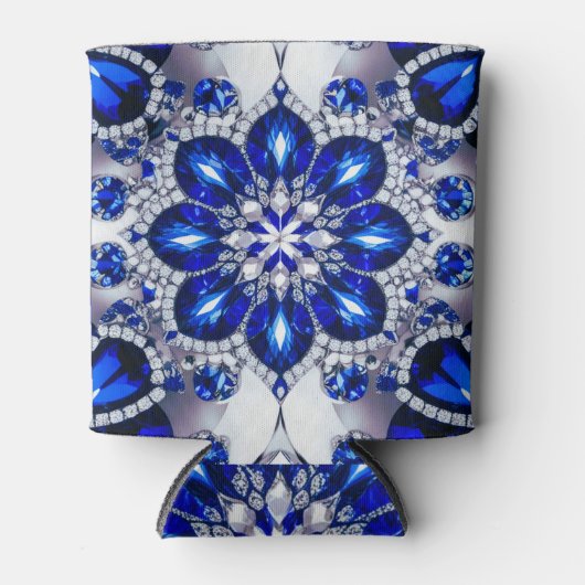 Deckbar mit blauweißem Farbdesign Dosenkühler (Vorderseite)