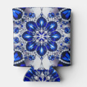 Deckbar mit blauweißem Farbdesign Dosenkühler (Rückseite)