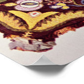 Deckblatt des Wagenkasten, auf dem der Fall des Poster (Ecke)