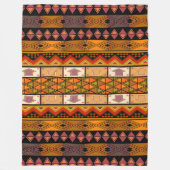 Deckblatt für afrikanische Stammesmuster-Wohngesta Fleecedecke (Vorderseite)