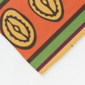 Deckblatt für afrikanische Stammesmuster-Wohngesta Fleecedecke (Ecke)