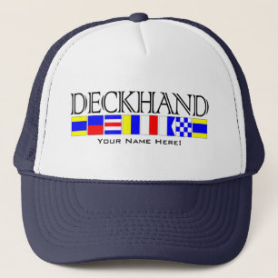 Deckblatt Titel des nautischen Signals Flags Dein  Truckerkappe