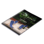 Deckchairs personalisiertes Ruhestands-Gast-Buch Notizblock (Linke Seite)