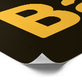 Decke aus gelber und schwarzer Küche - Plakat (Ecke)