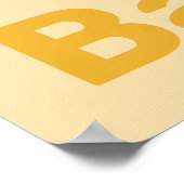 Decke aus gelber und weißer Küche - Plakat (Ecke)