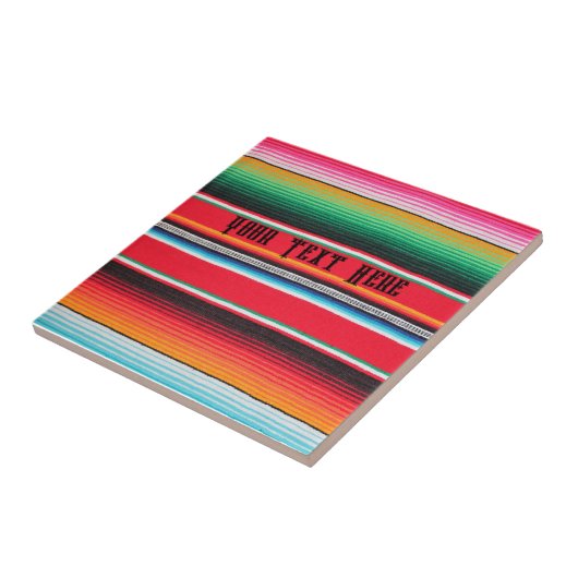 Decke aus mexikanischem Poncho Keramik Tile Fliese (Seite)