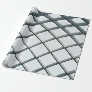 Decke aus weißem Metall und Glaskuppel Geschenkpapier