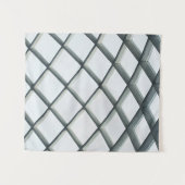 Decke aus weißem Metall und Glaskuppel Wandteppich (Vorderseite (Horizontal))