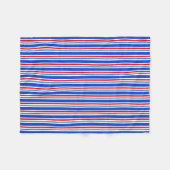 Decke blau, rot und weiß gestreift (Vorderseite (Horizontal))