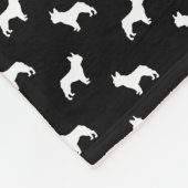 Decke der französischen Bulldogge - Hundemuster (Ecke)