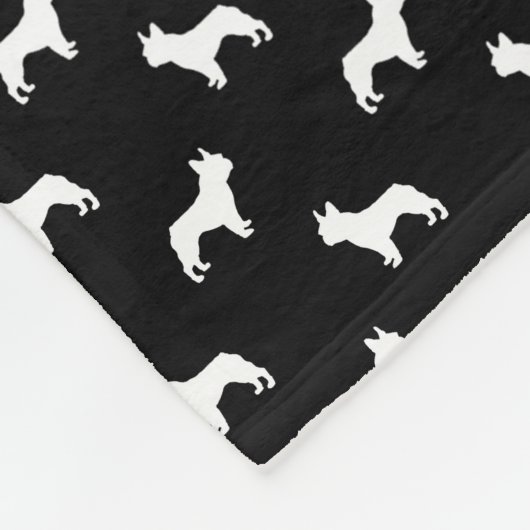 Decke der französischen Bulldogge - Hundemuster (Ecke)