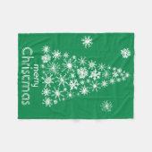 Decke der Schneeflocke-Weihnachtsbaum-frohen (Vorderseite (Horizontal))