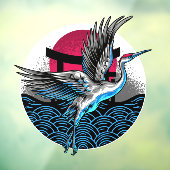 Decke des japanischen Flying Cranes Restaurant Fro Fensteraufkleber (Blatt 3)