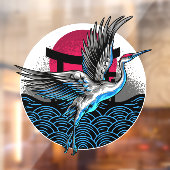 Decke des japanischen Flying Cranes Restaurant Fro Fensteraufkleber (Blatt 2)