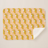 Decke des Kürbiskuchen-Scheibe-Charakter-| Sherpa Sherpadecke (Vorderseite (Horizontal))