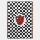 Decke durch die chinesische Flagge (Vorderseite Vertikal)